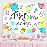 Lofaris First Day of School Classroom Kids Photoshoot Backdrop